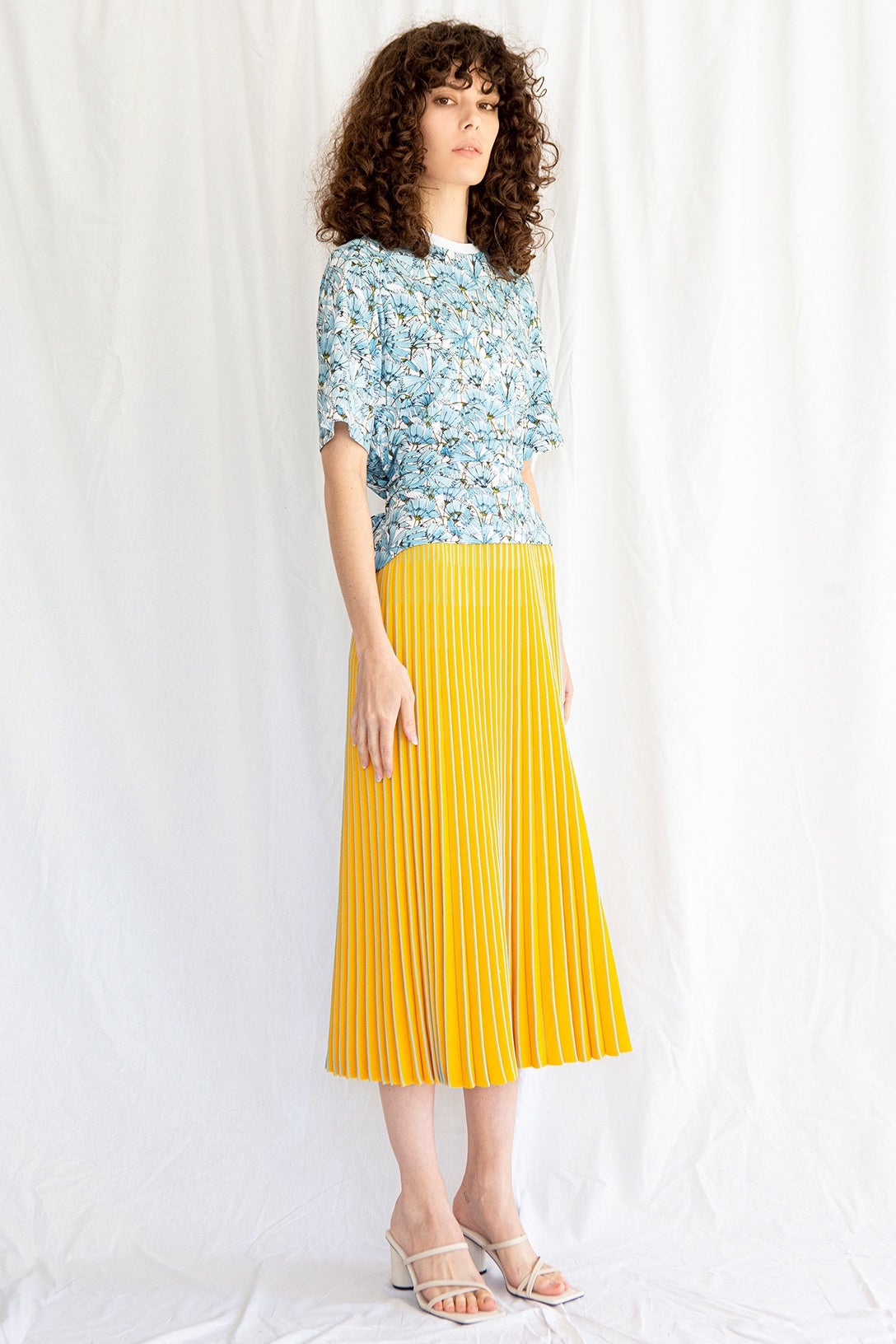 3d pleated clearance skirt