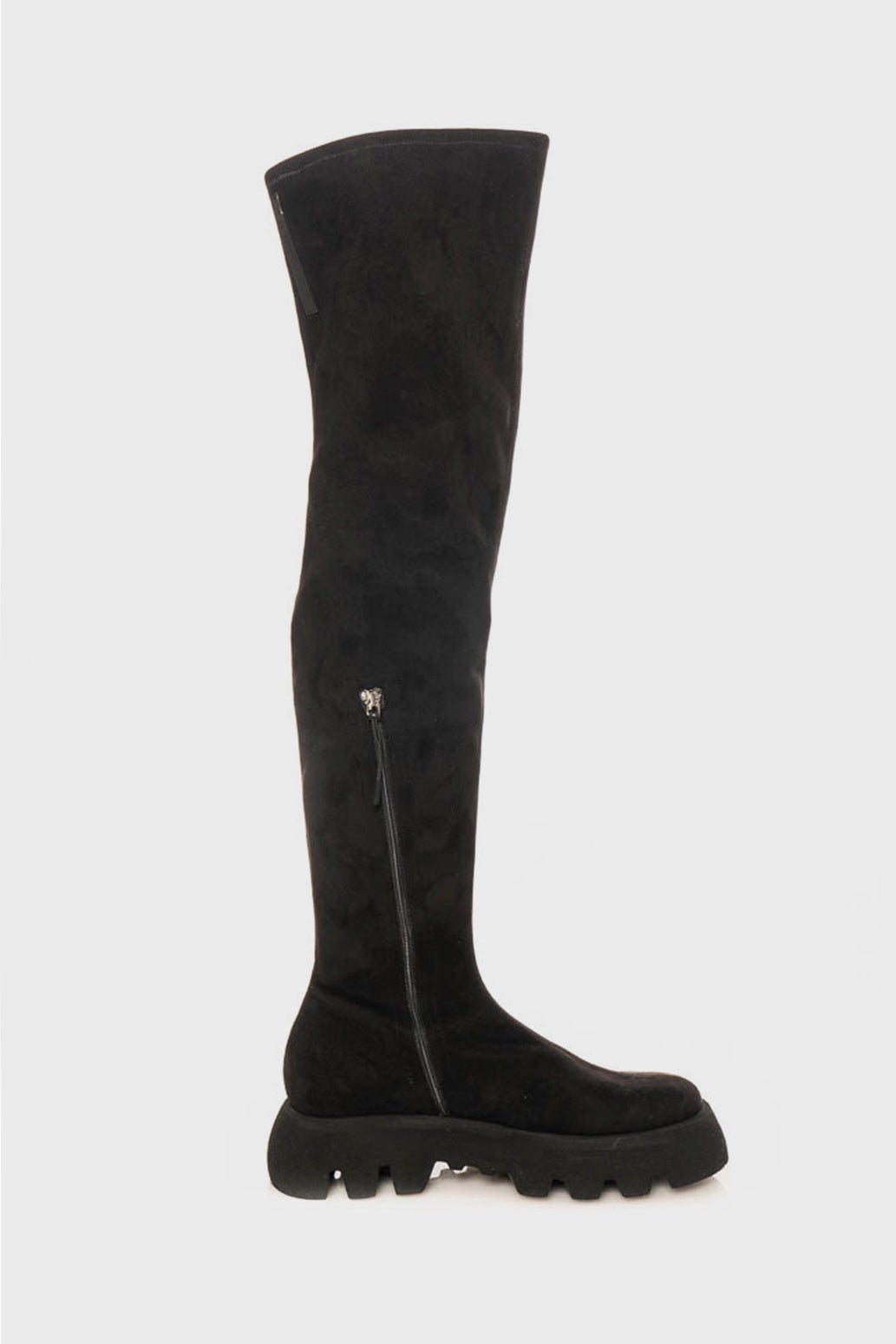 High Rise Over The Knee Boot Black black Vegan Leather in Black The Shelter