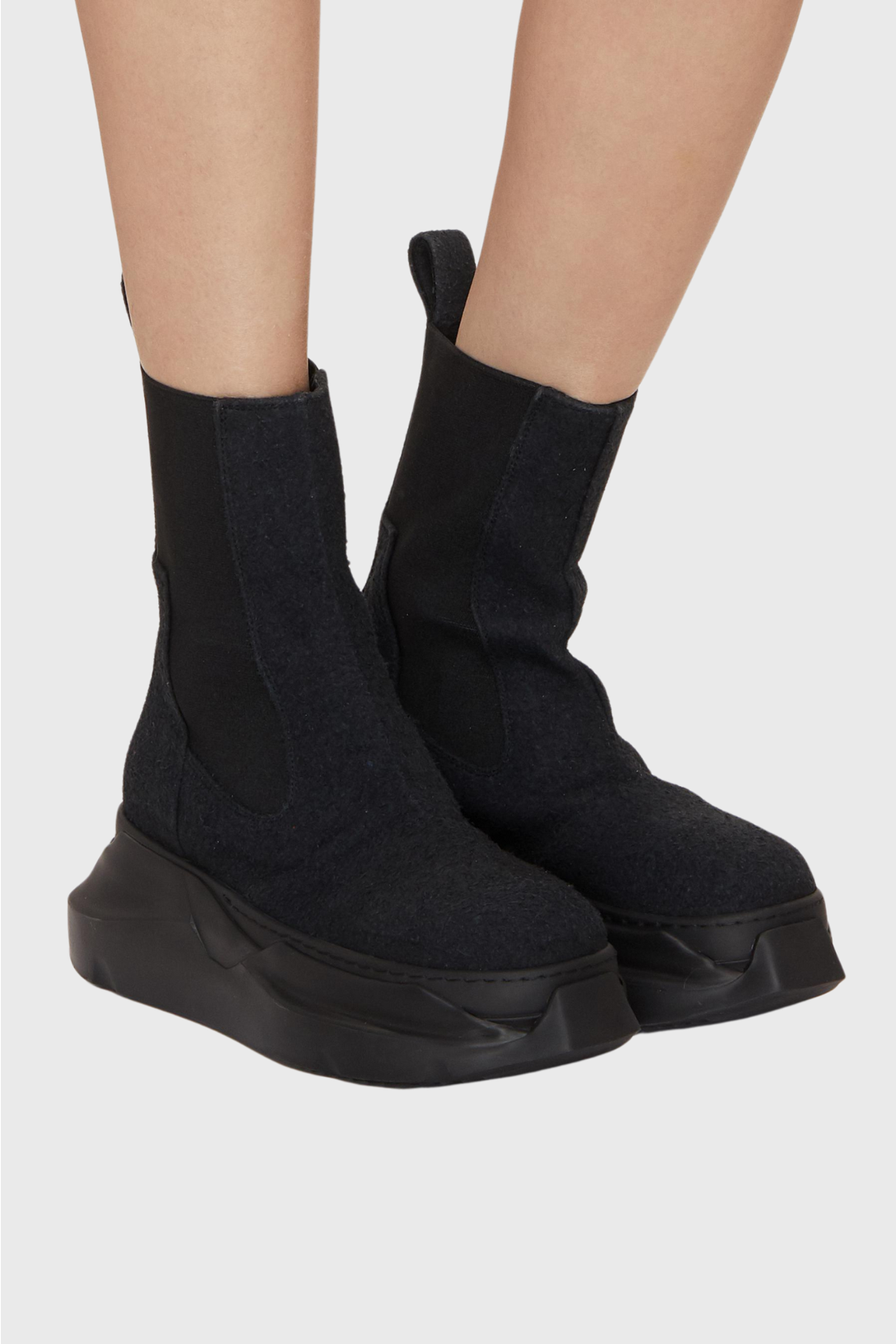 Beatle Abstract Boots - Black Suede in Black - The Shelter